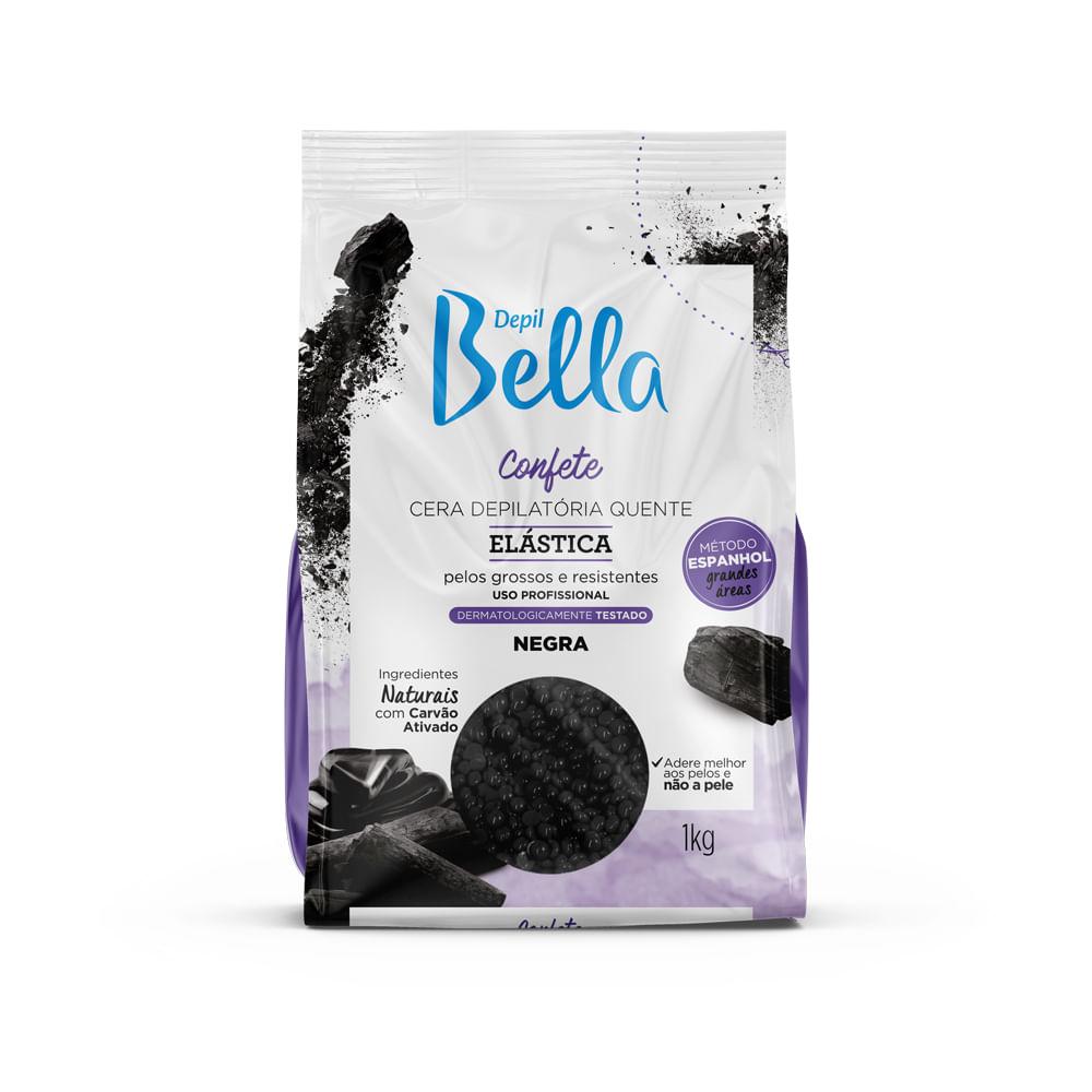 Cera Quente  Depilatória Confete Elástica Negra Depil Bella