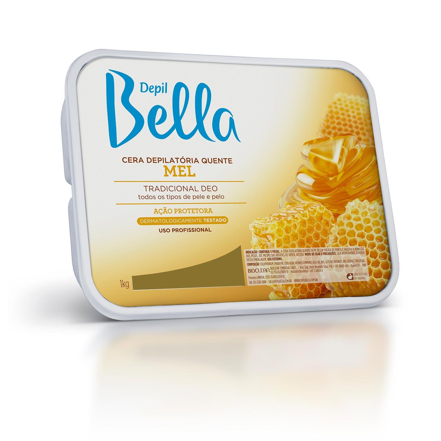 Cera Quente Depilatória em Barra Mel Deo Depil Bella 1kg