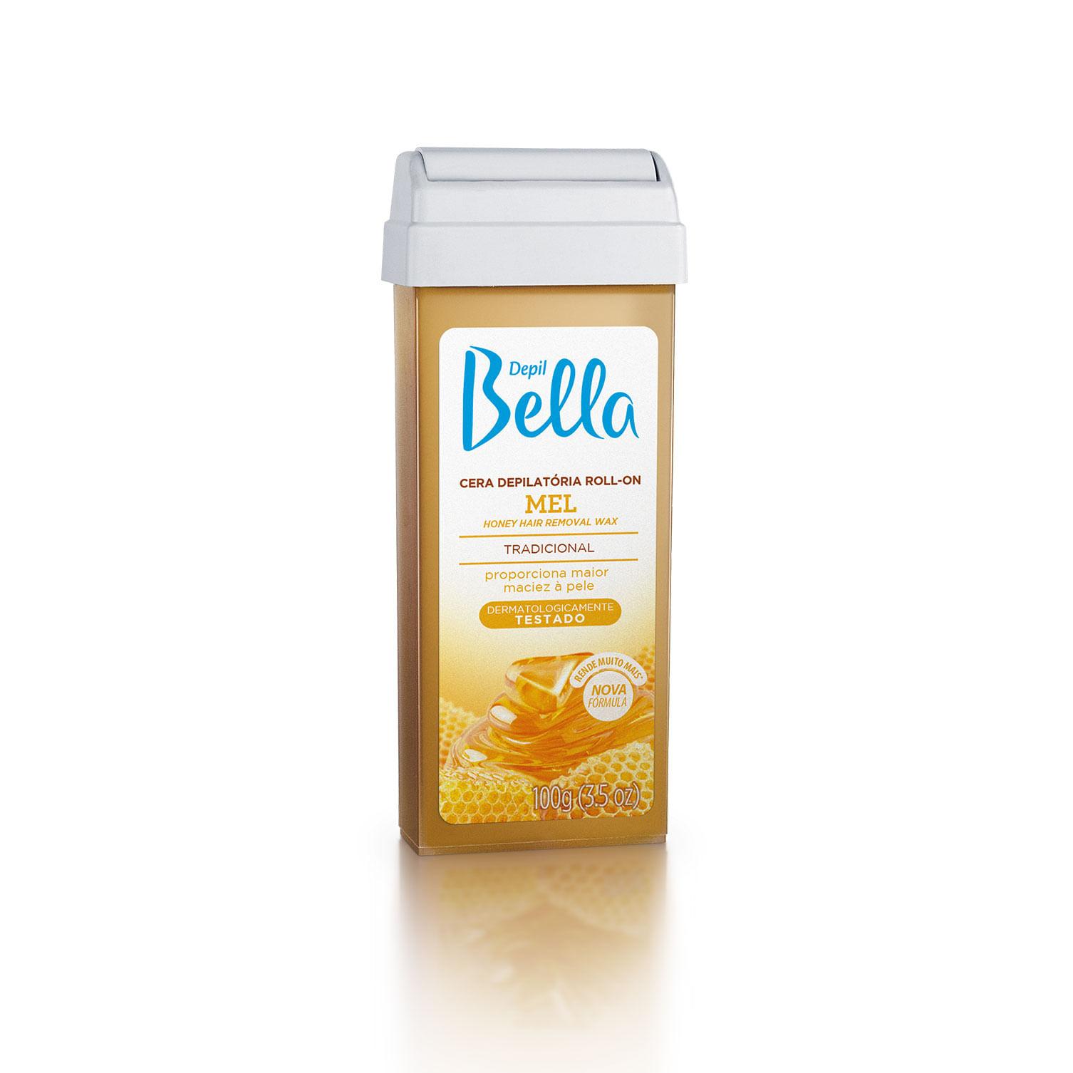 Refil Cera Quente Depilatória Roll-On Mel Depil Bella 100g