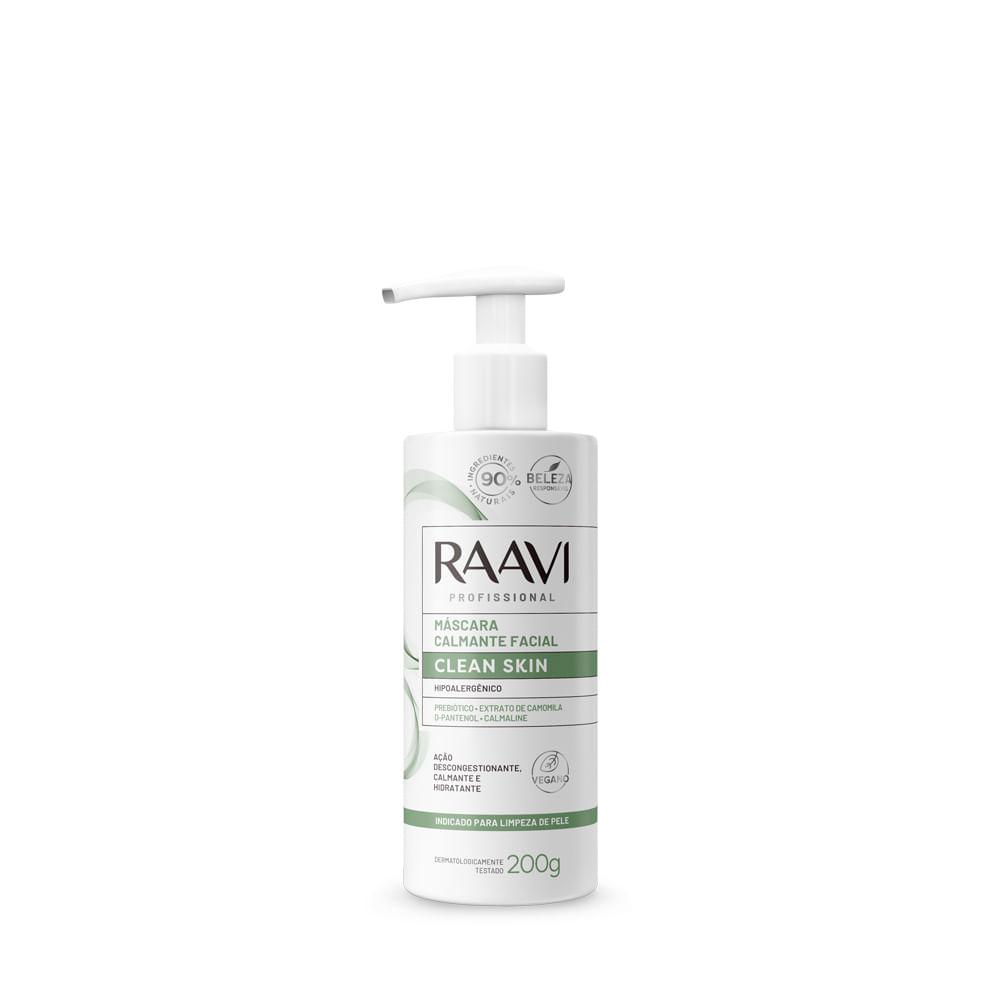 Máscara Calmante Facial Clean Skin Raavi 200g