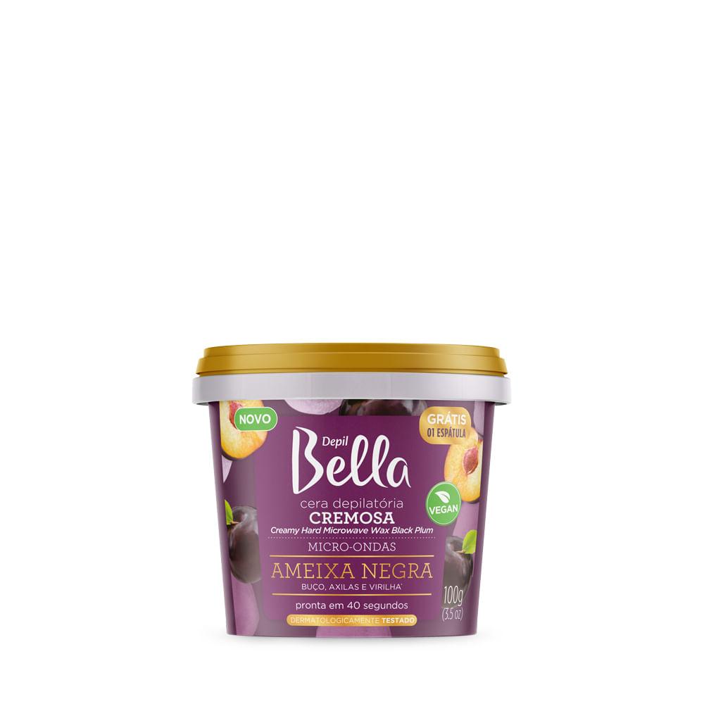 Cera Quente Depilatória Cremosa para Micro-ondas Ameixa Negra Deo Depil Bella 100g