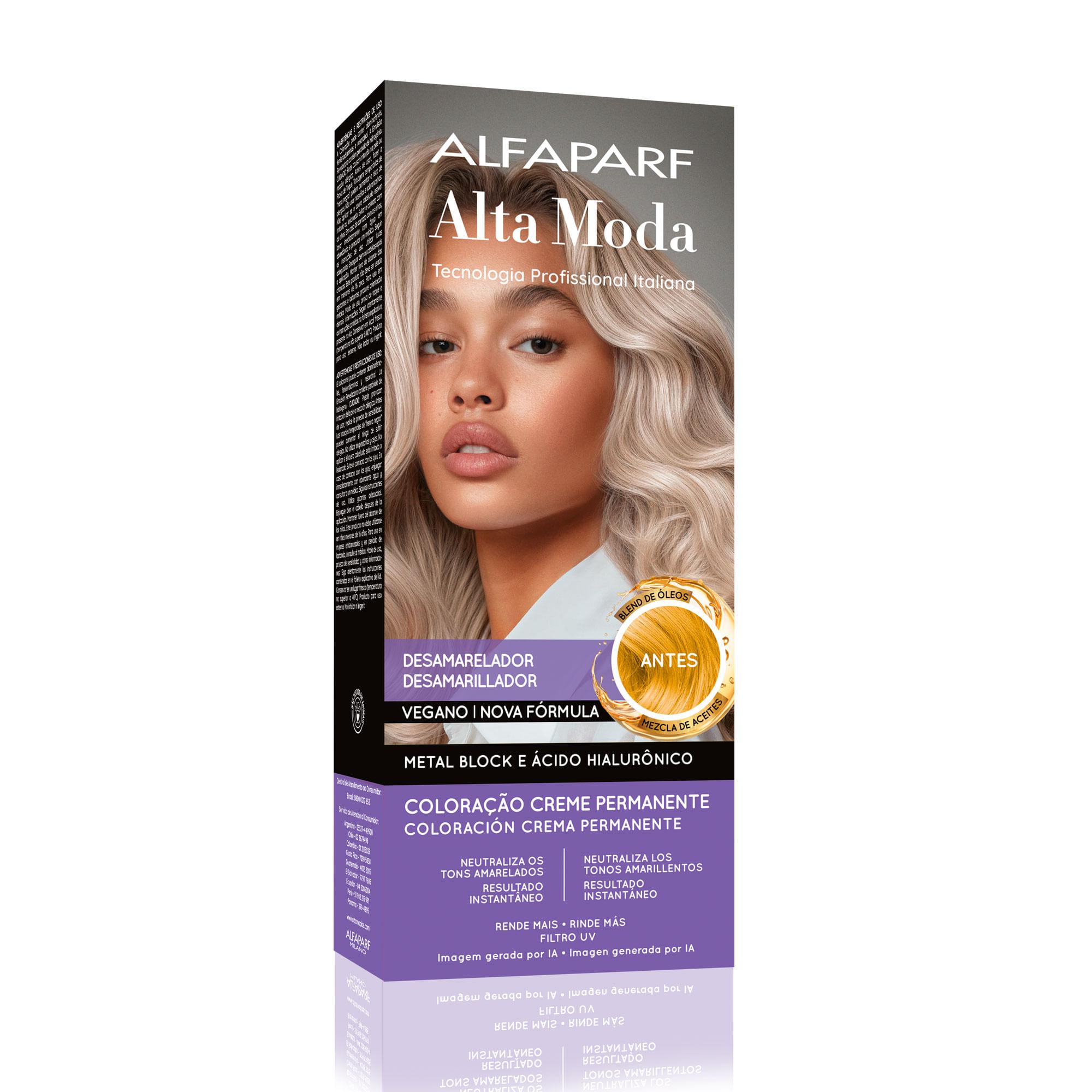 Coloração Creme Permanente Desamareladora Alfaparf Alta Moda 150g